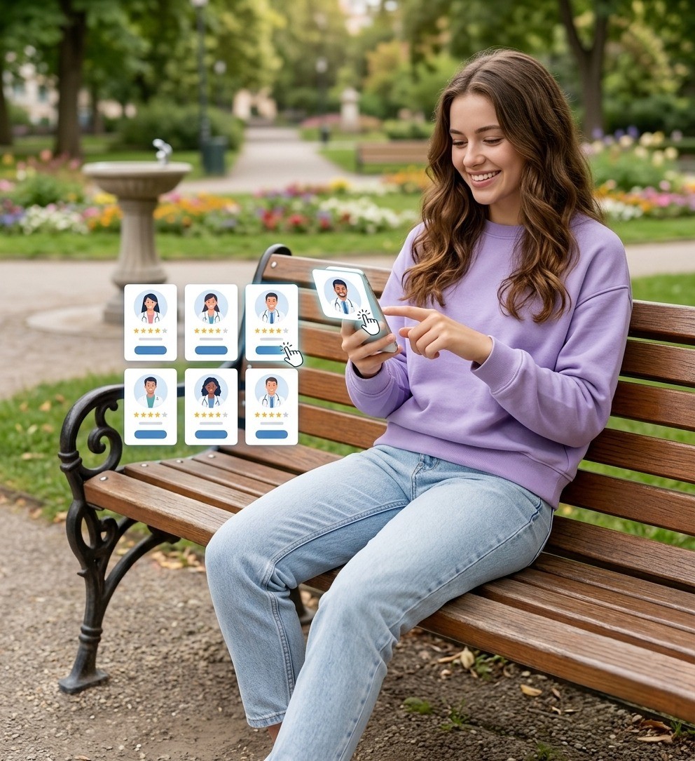 Man on bench